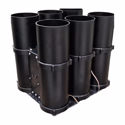FlySpark QD82 Heavy-Lift Multi-Tube Drone Payload Dropper | 2/4/6/8-Tube Parallel Rack for Ø82 mm-Class Payloads, PWM & Remote Trigger, 5 V, Aluminium + Carbon Fibre & Single or Half-Load Salvo