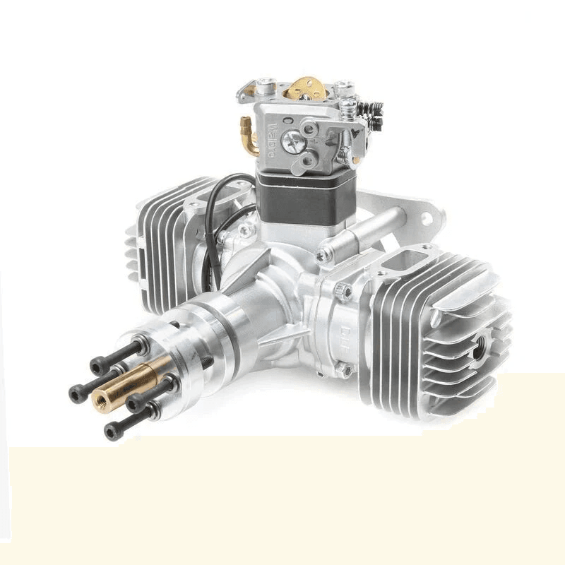 DLE-40 40cc Twin Gas Engine with Electronic Ignition and Muffler