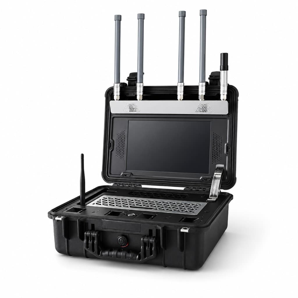 FlySpark Portable Drone Detection Device | 100MHz–6GHz Passive CRPC / DroneID / RID Analysis System