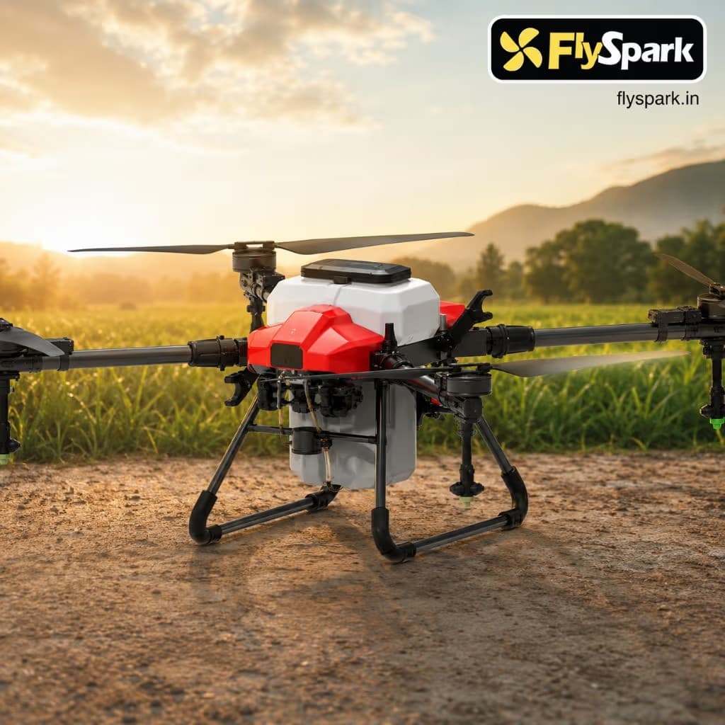 FlySpark X4-20 Agriculture Spraying UAV | 20L Crop Spraying Drone with GPS / RTK Options, 25L Spreader Support, 14S Battery, 5-8m Spray Width & Obstacle Avoidance