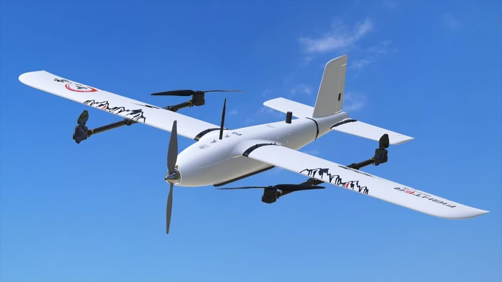 FlySpark Makeflyeasy Fighter 2430mm 4+1 VTOL UAV Platform | Long Range Professional VTOL Drone | Up to 155km Range | 3kg Payload Capacity