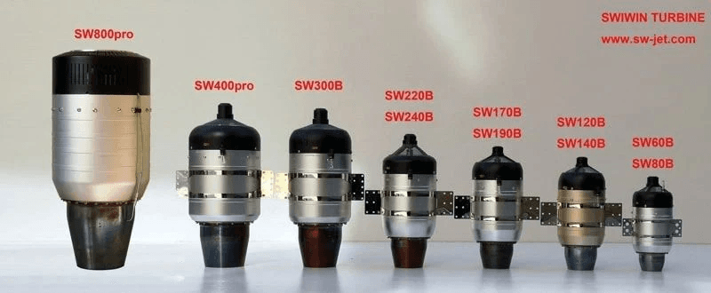 Swiwin Turbine SW220B 22Kg Thrust Jet Engine